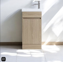 Load image into Gallery viewer, Vanity - Misty Series 400F White/ Grain wood/Grey
