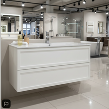 Load image into Gallery viewer, Vanity - Jess Series H1200 Wall Hung White - 100% Water Proof
