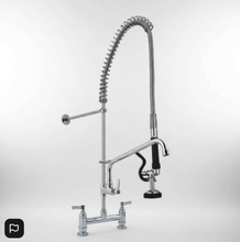 Load image into Gallery viewer, Pre Rinse Faucet Commercial Pull Down Brass Double Handles Pre Rinse Faucet
