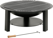 Load image into Gallery viewer, BBQ-Toro solid cast iron fire bowl, garden fire pit
