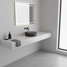 Load image into Gallery viewer, Modern Crystal Basin Wash Glass Sink - Black Glass
