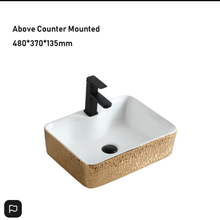 Load image into Gallery viewer, Counter Top Ceramic Basin A01 - Golden
