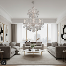 Load image into Gallery viewer, Clear Chandelier Living Room Crystal Ceiling Lamp LED
