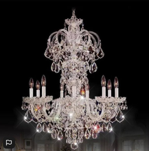 Load image into Gallery viewer, Clear Chandelier Living Room Crystal Ceiling Lamp LED
