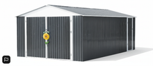 Load image into Gallery viewer, Outdoor Metal Steel Garden Garage Shed Carport - Swing Door L3480xD5900xH2300
