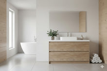 Load image into Gallery viewer, Wooden Style Freestanding Plywood Vanity with Stone Top 900mm
