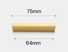 Load image into Gallery viewer, Handles Gold Luxury Metal - Cupboard Wardrobe Pull Window Drawer Kitchen Cabinet Door Knobs Furniture Handles
