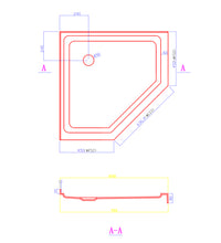 Load image into Gallery viewer, Shower Tray - Angle Series Center Center/Corner Hole Option
