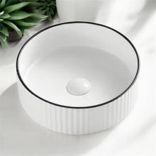 Load image into Gallery viewer, Counter Top Ceramic Basin 025 Black/ White

