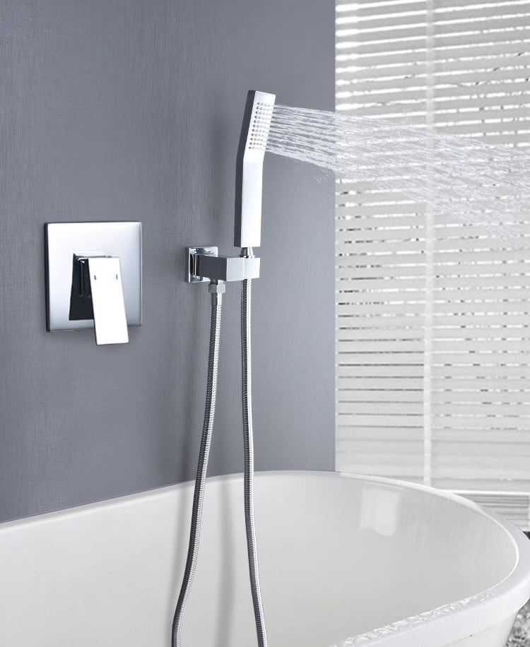 Bath/Shower  Mixer - Square Series L005C + Shower Head Holder