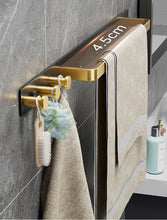 Load image into Gallery viewer, Towel Rack with Hook Perforation Three Rod Storage Rack
