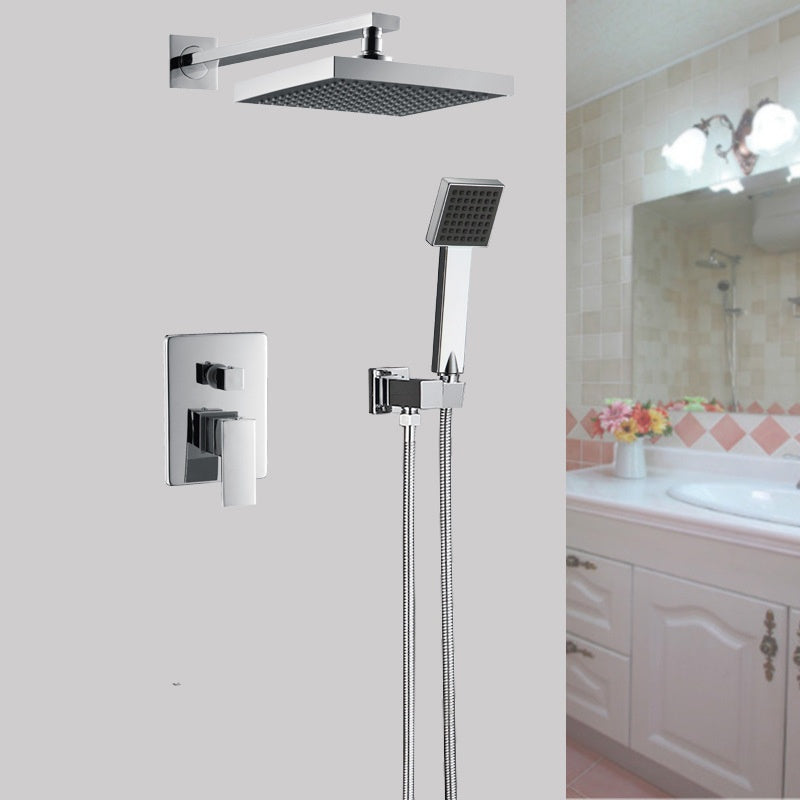 Shower Mixer Combination Square L005D -Set