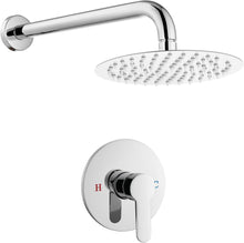 Load image into Gallery viewer, Bathroom Rain Shower System - Chrome Rainfall Shower Head
