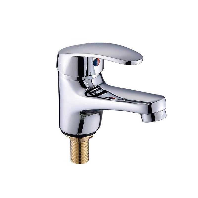 Single cold water wash hand basin tap faucet for bathroom