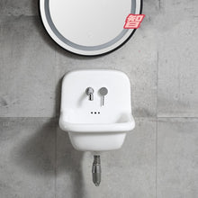 Load image into Gallery viewer, CERAMIC MOUNTED SMALL SINK WB425
