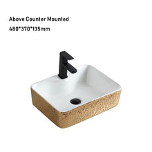 Load image into Gallery viewer, Counter Top Ceramic Basin A01 - Golden
