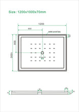 Load image into Gallery viewer, Shower Tray - Rectangle Series Center  Hole Option

