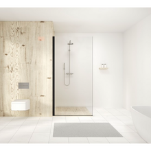 Load image into Gallery viewer, Shower Glass - Stream Series Side Panel 800X1950mm - Black
