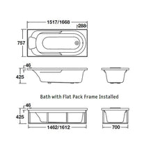 Load image into Gallery viewer, Englefield Sorrento II Rectangular Bath 1520/1670mm
