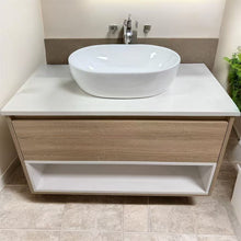 Load image into Gallery viewer, Vanity - Polie 900mm Wall Hung  Vanity with counter top
