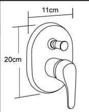 Load image into Gallery viewer, Bath Mixer With Diverter Round L005E
