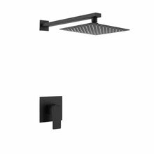 Load image into Gallery viewer, Bathroom Rain Shower System - Black Rainfall Shower Head
