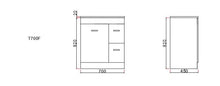 Load image into Gallery viewer, Vanity - Misty Series 700F/900/1000/1200/1500 White - 100% Water Proof
