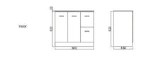 Load image into Gallery viewer, Vanity - Misty Series 700F/900/1000/1200/1500 White - 100% Water Proof
