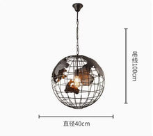 Load image into Gallery viewer, Earth Pendant Lights In Brown / Black Metal Ceiling Light
