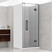 Load image into Gallery viewer, Shower Glass - Stream Series Swing Door 10mm Glass Gun Metal Frame
