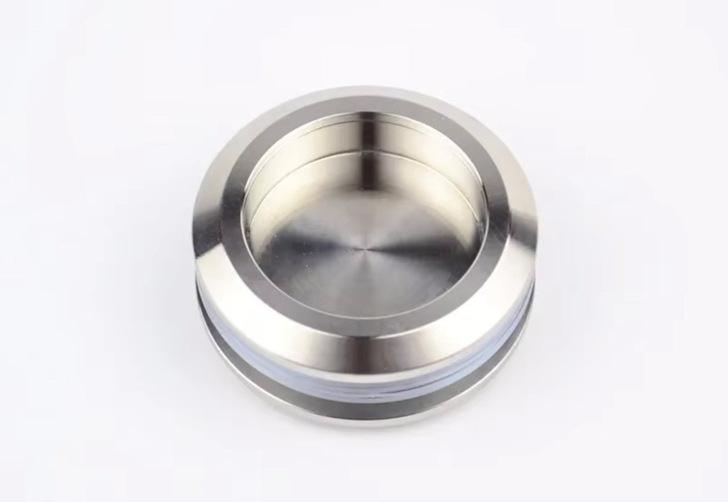 304 stainless steel round handle, Invisible sliding door handle for 8-12mm Thick Door