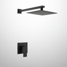 Load image into Gallery viewer, Bathroom Rain Shower System - Black Rainfall Shower Head
