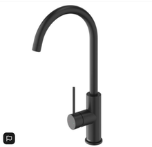 Load image into Gallery viewer, METHVEN Minimalist MK2 Sink Mixer Goose Neck Brushed Nickel / Black
