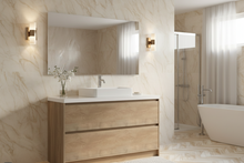 Load image into Gallery viewer, Wooden Style Freestanding Plywood Vanity with Stone Top 900mm
