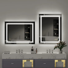 Load image into Gallery viewer, Rectangle LED Illuminated Smart Mirror with Dimmable Anti-Fog
