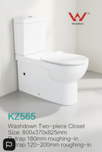 Load image into Gallery viewer, Handicapped Standard 3L/4.5L Dual-Flush Two Piece Toilet Ceramic Disable Toilets
