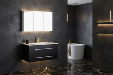 Load image into Gallery viewer, Vanity - Misty Series 1200 Black Double Drawers
