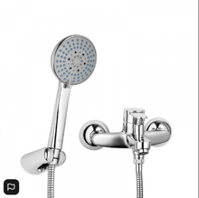 Load image into Gallery viewer, Chrome Bath Hot&amp;Cold Water Mixer Tap Faucet with Hand Shower Set for Bathroom
