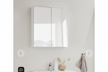 Load image into Gallery viewer, Bathroom Mirror Cabinet 600/700/900x140x700 mm - White

