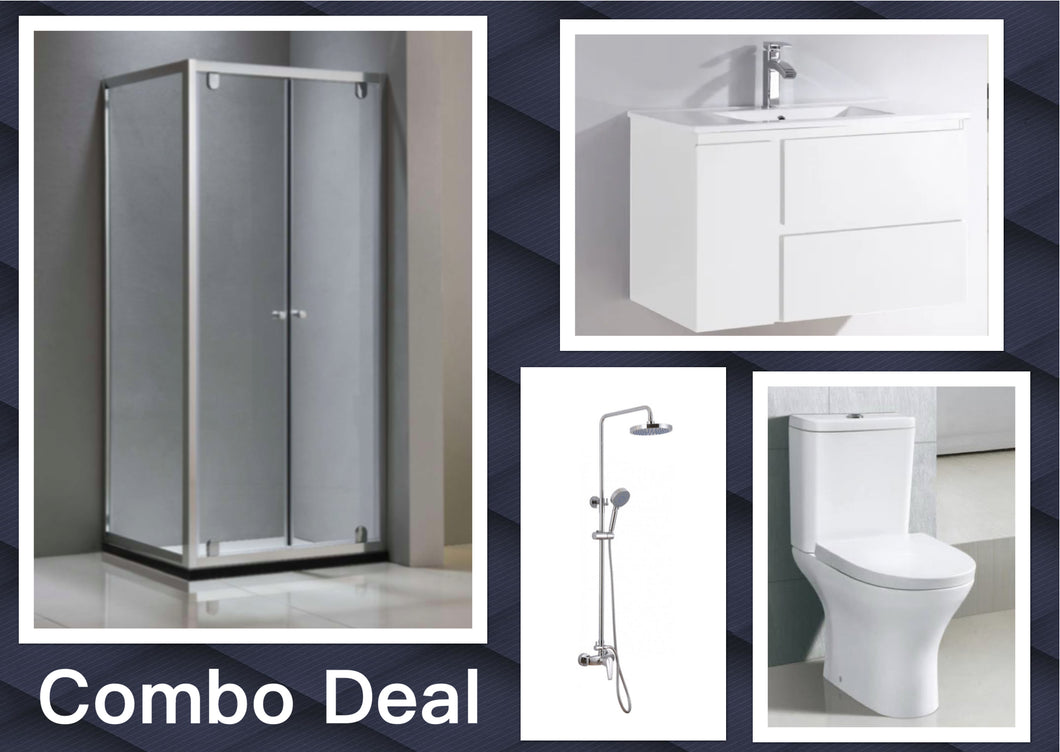 Bathroom Combo With 900mm Wall Hung Vanity N900
