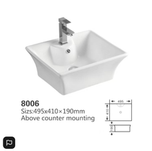 Load image into Gallery viewer, Counter Top Ceramic Basin KY305
