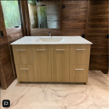 Load image into Gallery viewer, Vanity - Misty Series T700F/900/1200 Wooden Color - 100% Water Proof
