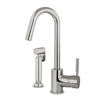 Load image into Gallery viewer, Aquatica Zento Sink Mixer with Separate Hob-Mounted Pullout Spray Chrome
