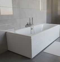 Load image into Gallery viewer, Acrylic Soaking Alcove Bathtub in Glossy White with Right-Hand Drain 1660mm

