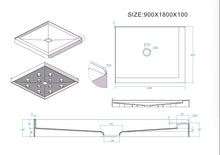 Load image into Gallery viewer, Shower Tray - Rectangle Series Left / Right Side
