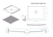 Load image into Gallery viewer, Shower Tray - Rectangle Series Left / Right Side
