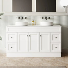 Load image into Gallery viewer, White Shaker Style Freestanding Vanity with Stone Top 900mm/1500mm
