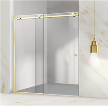 Load image into Gallery viewer, Shower Glass - Rock Series Sliding Door RCM Golden Frame
