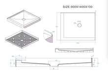 Load image into Gallery viewer, Shower Tray - Rectangle Series Left / Right Side
