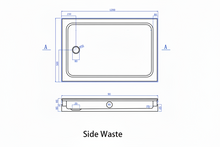 Load image into Gallery viewer, Shower Tray - Rectangle Series Side Hole Option
